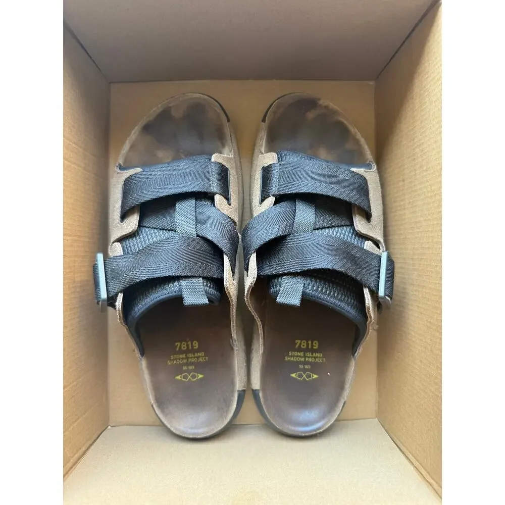 Stone Island Shadow Project 7819S021M Crossover Slip-On Sandals SS21